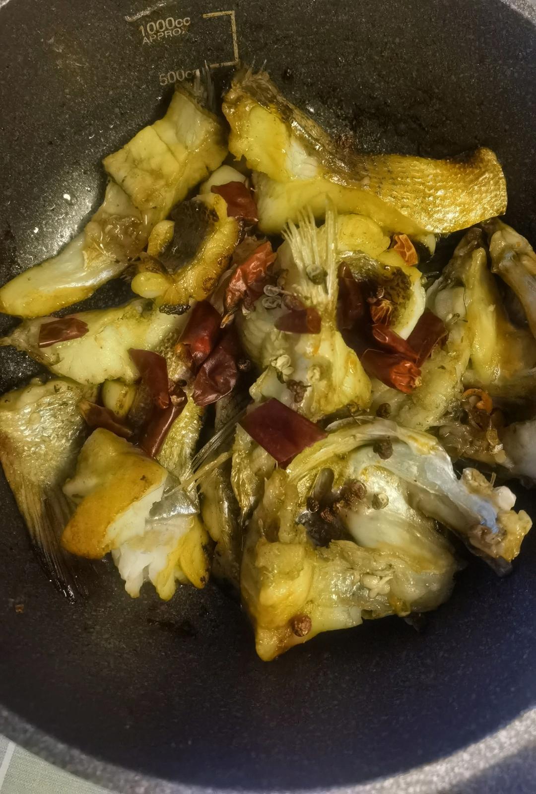 葱香焗鲈鱼