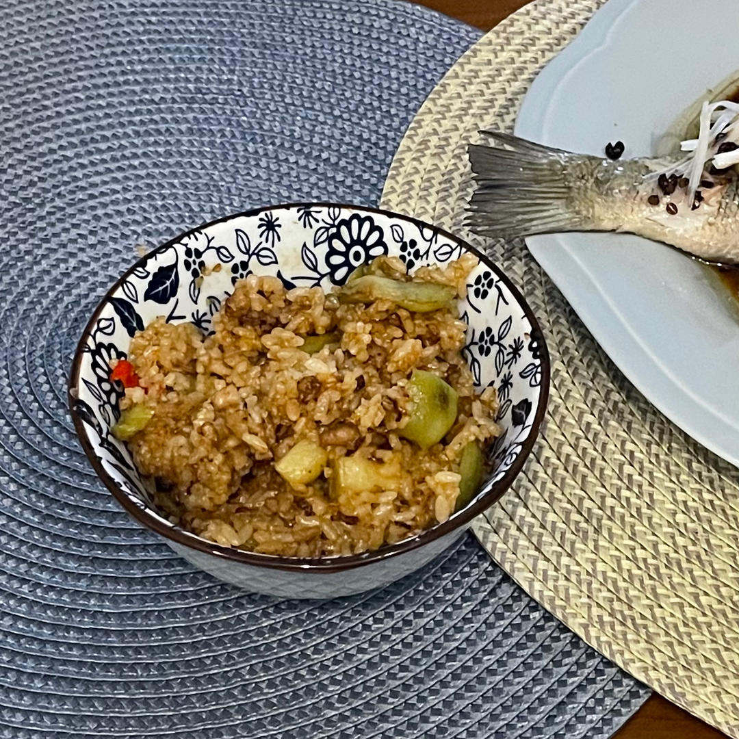 肉末茄子炒饭