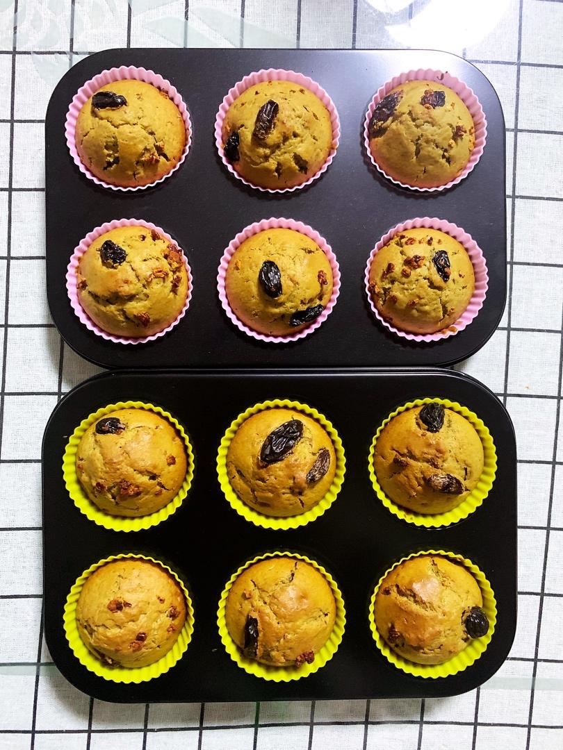 网红星巴克甜品，爆头抹茶麦芬小蛋糕