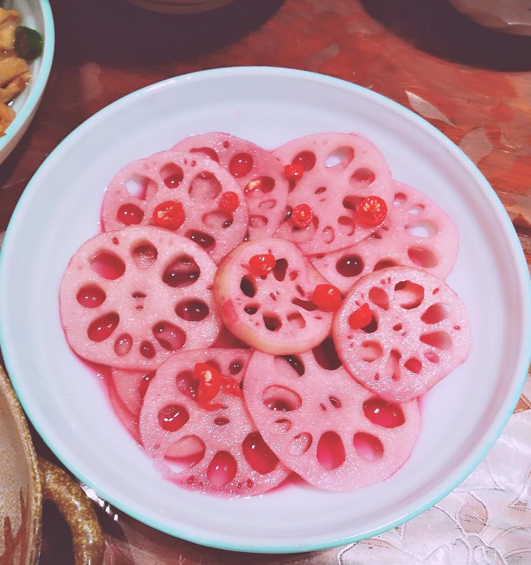酸甜胭脂藕