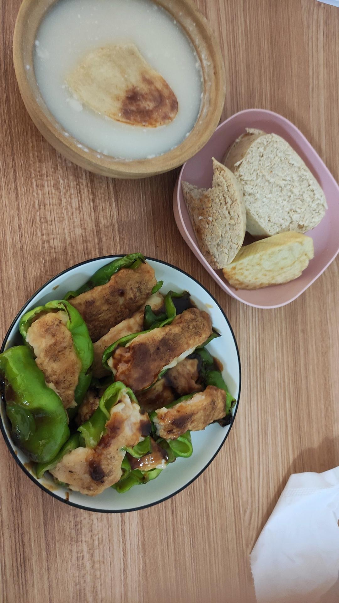 超下饭青椒酿虾滑
