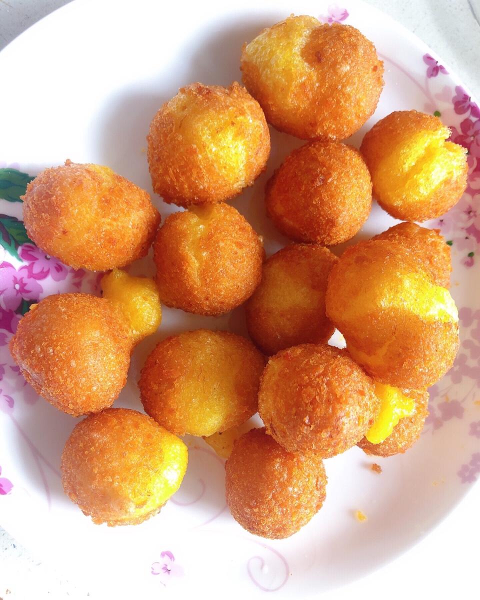 “南瓜芝麻球”聚餐必做小点心