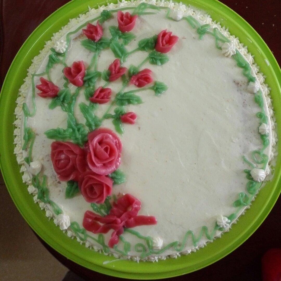 韩式裱花配方—豆沙奶油霜