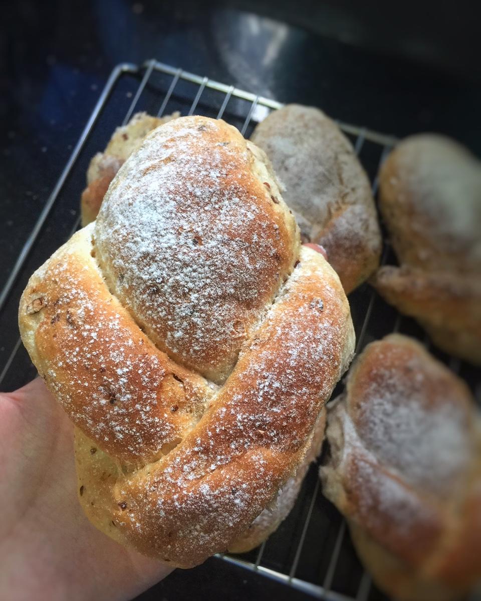 全麦牛奶蜜豆软欧