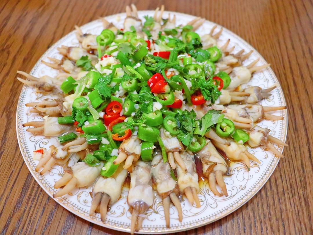 葱香蒜蓉双椒蛏子