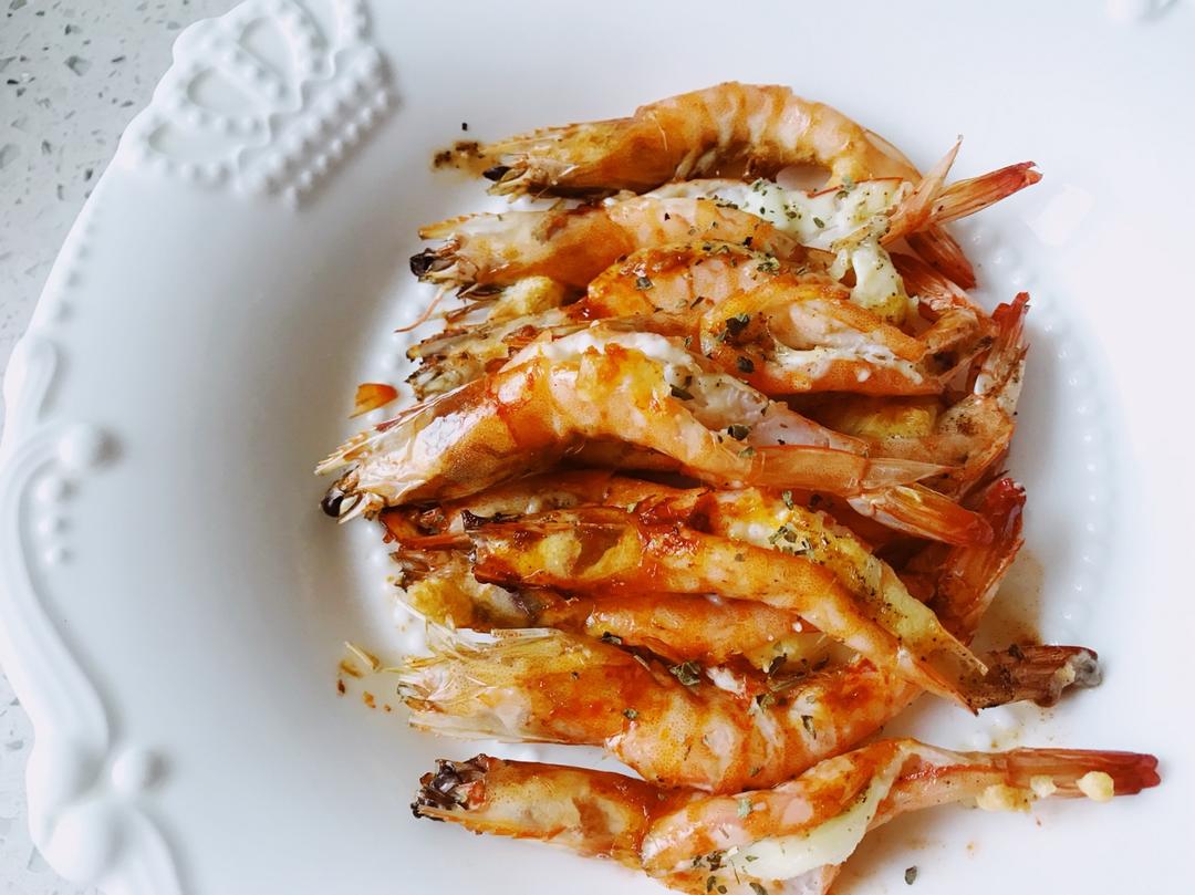 babyloveu做的芝士焗大虾【7月北鼎烤箱食谱】