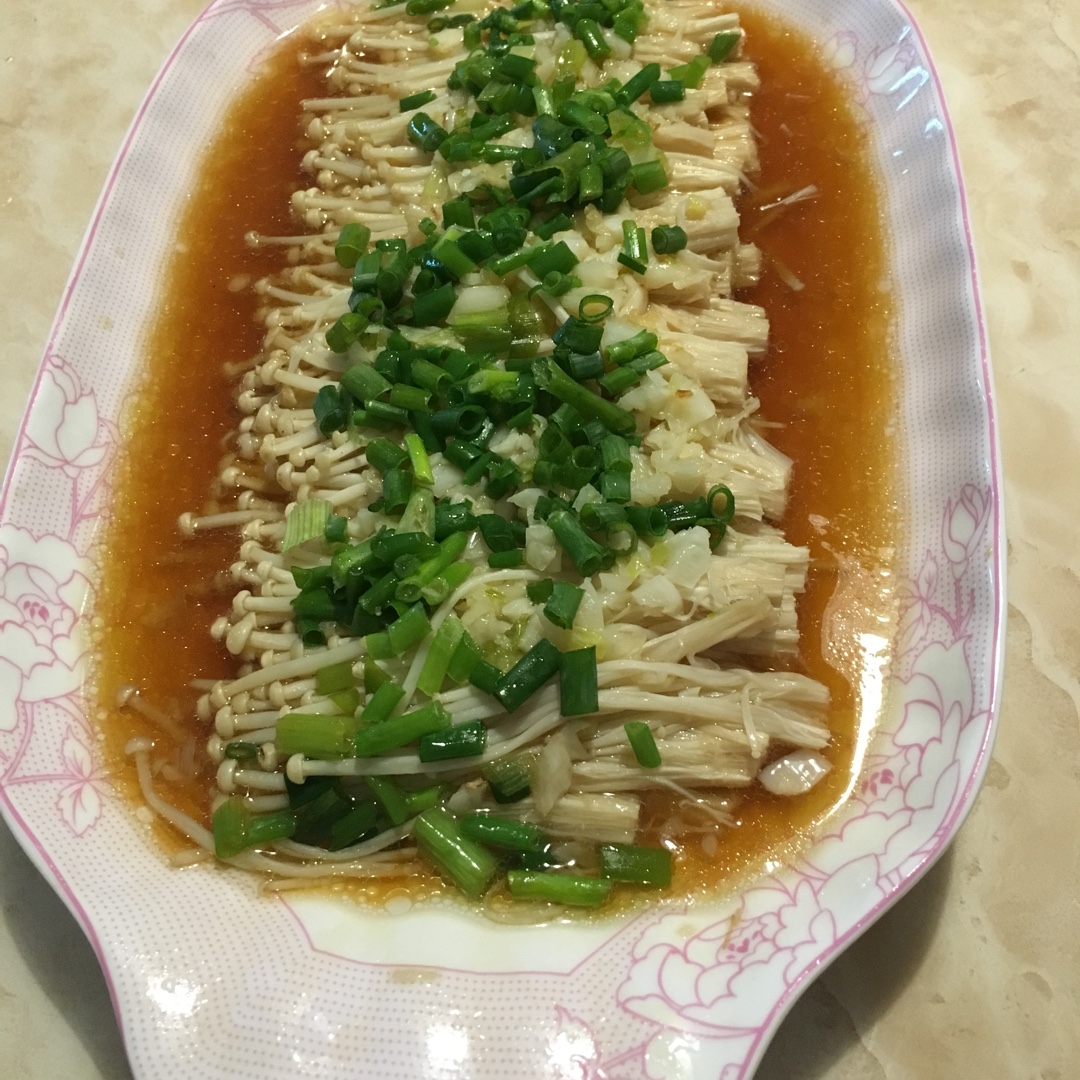 蒜蓉蒸金针菇