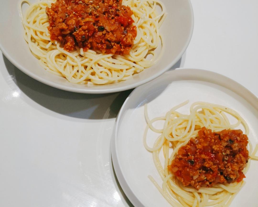 自制番茄🍅肉酱汁（肉酱意大利面🍝）的做法