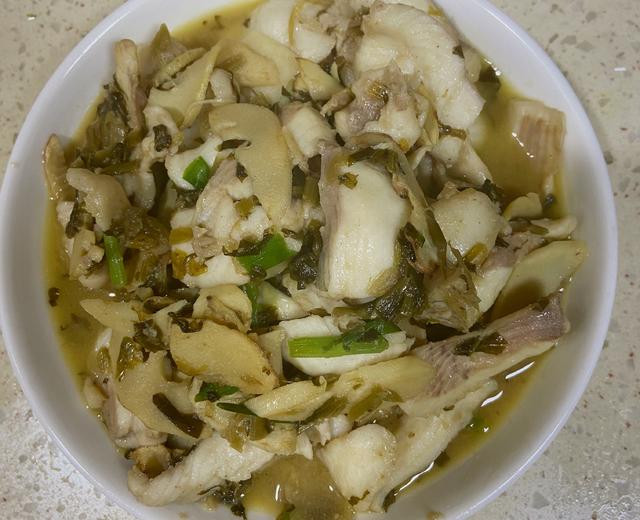 来个超级快速的杭州传统菜——雪菜鱼片的做法