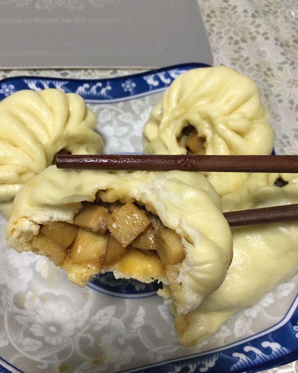 超好吃的笋丁酱肉包！