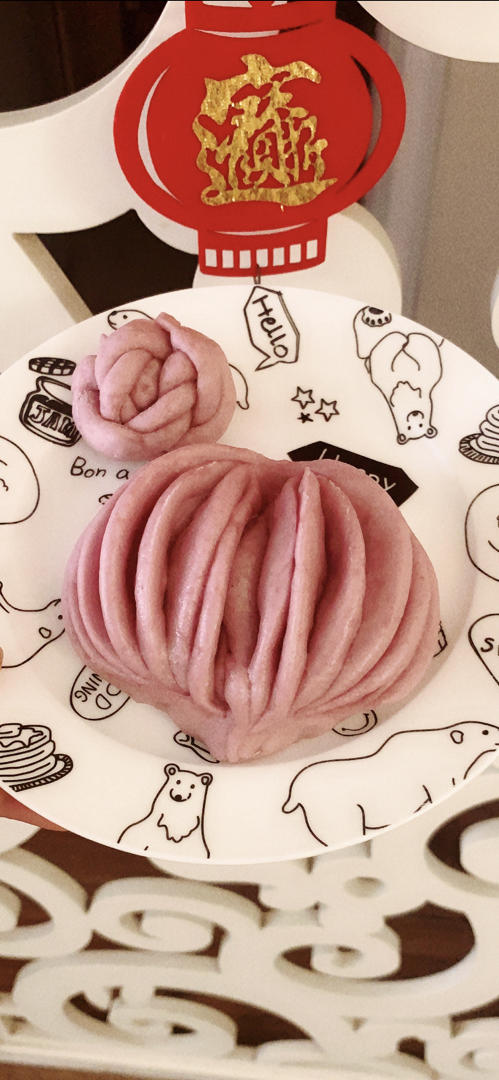 菠菜汁心形馒头 花卷（一次性发酵超治愈）