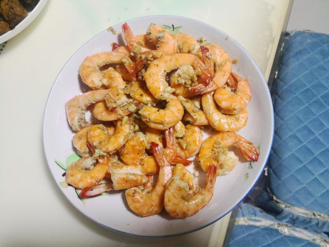 开背蒜香虾