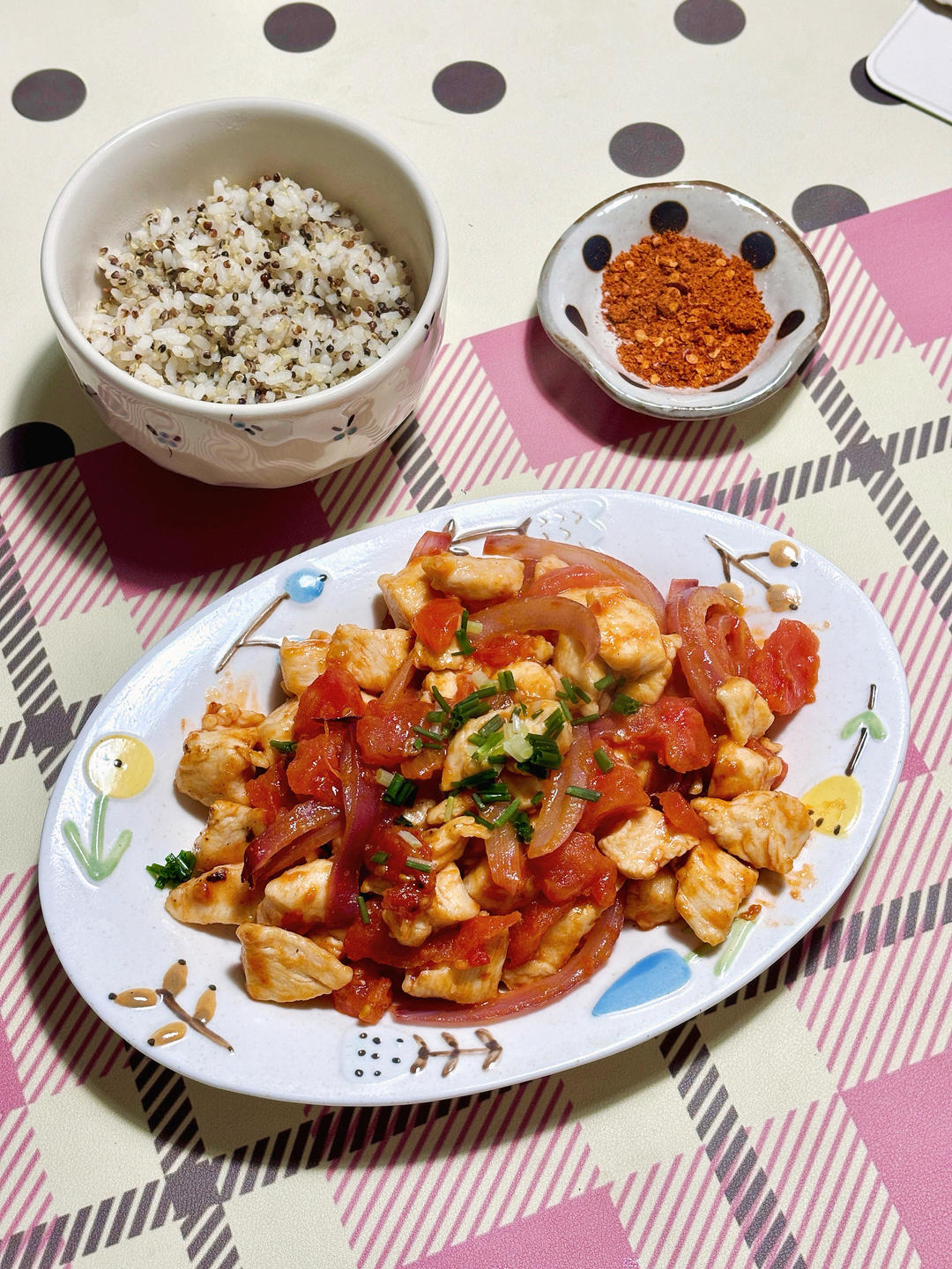 番茄鸡胸丁——减脂必备！！