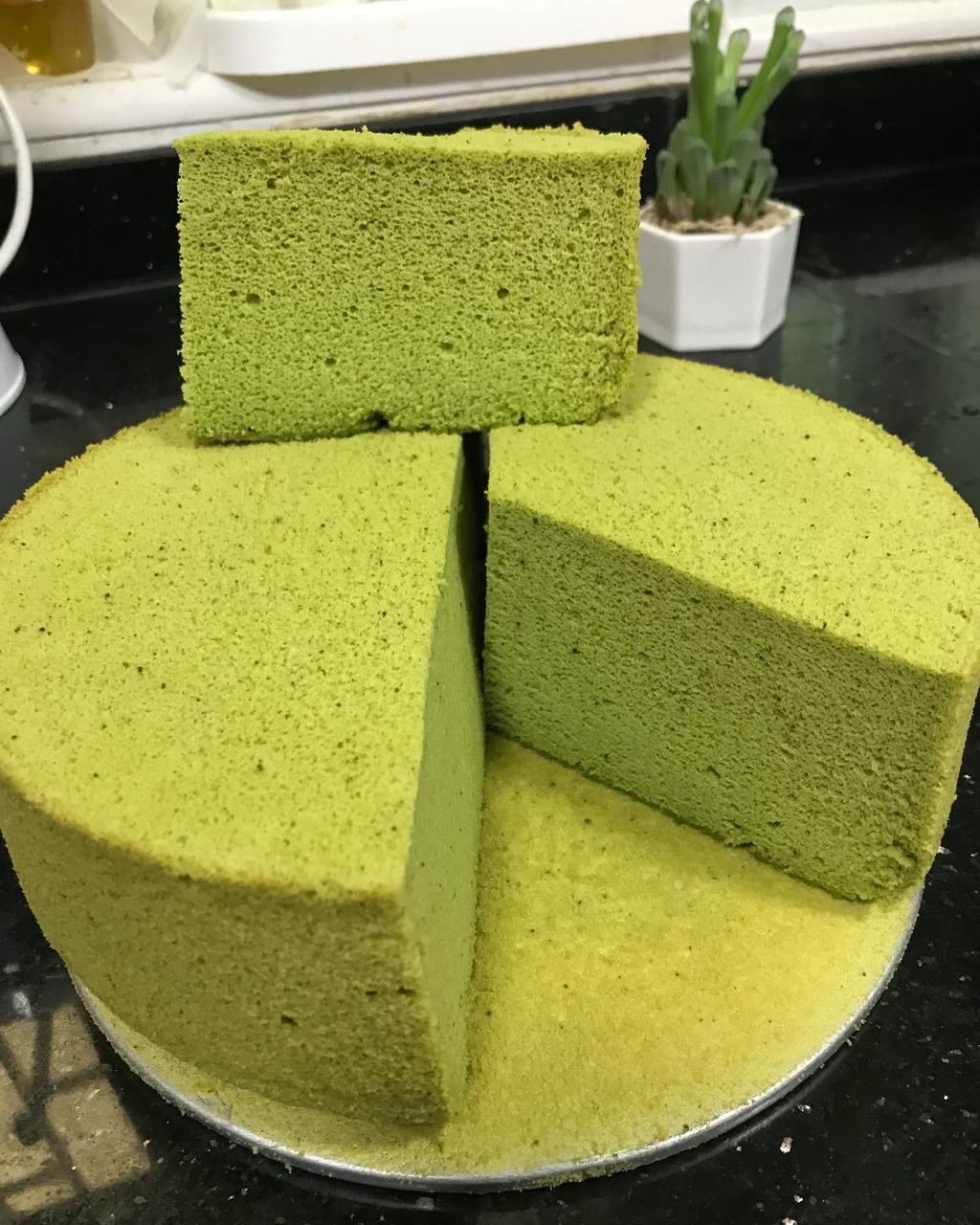 抹茶酸奶戚风蛋糕8寸