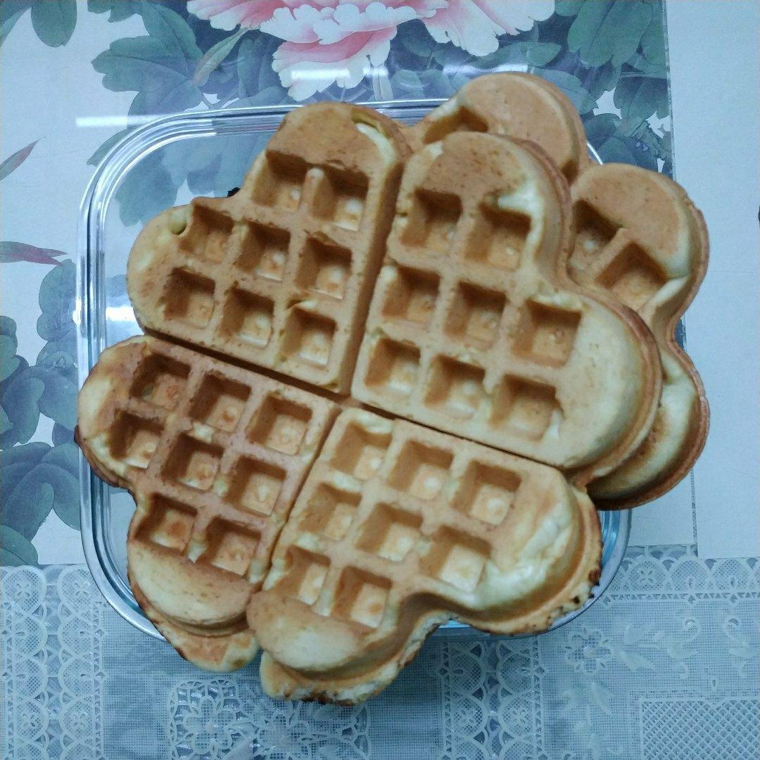 快手美味华夫饼（非泡打粉版本）