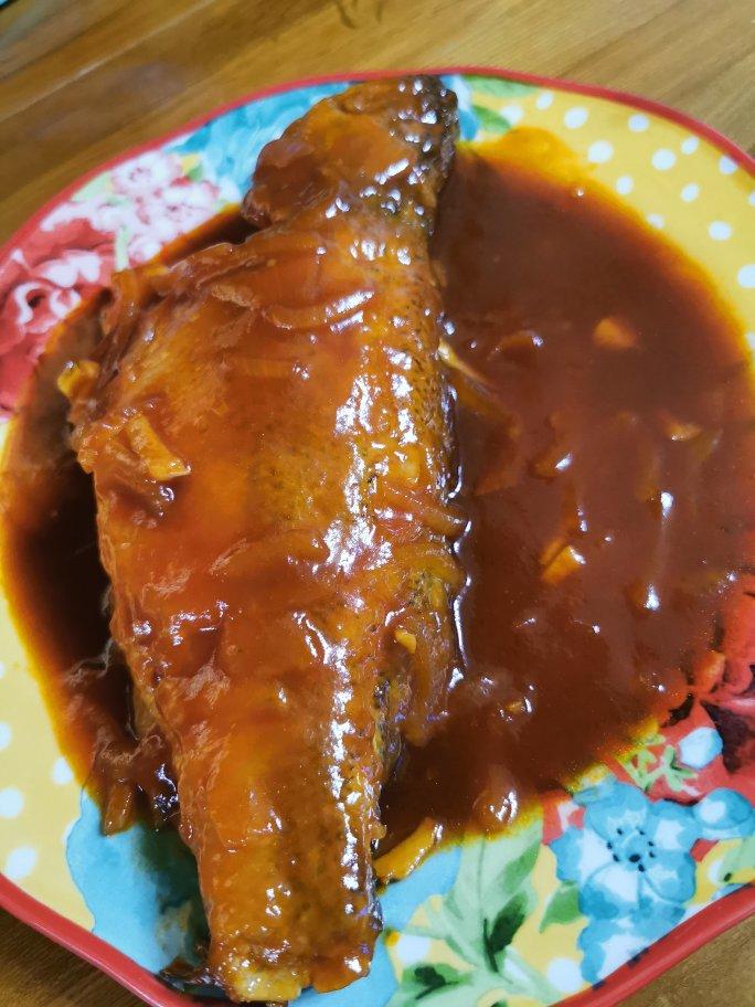 茄汁烧鲈鱼