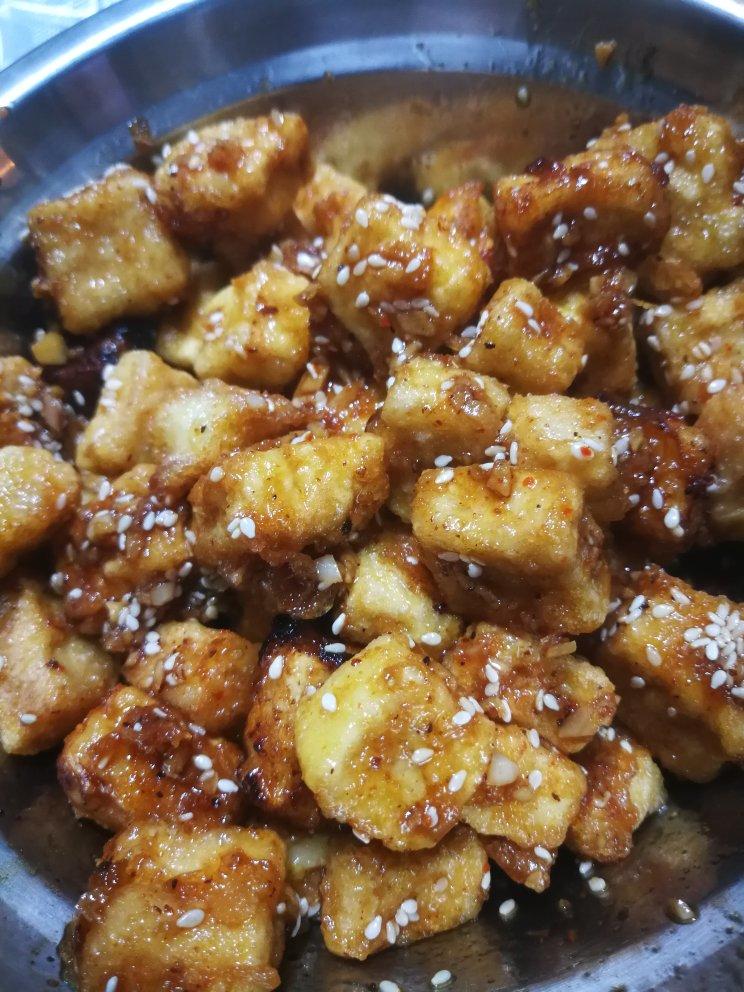 香煎孜然豆腐