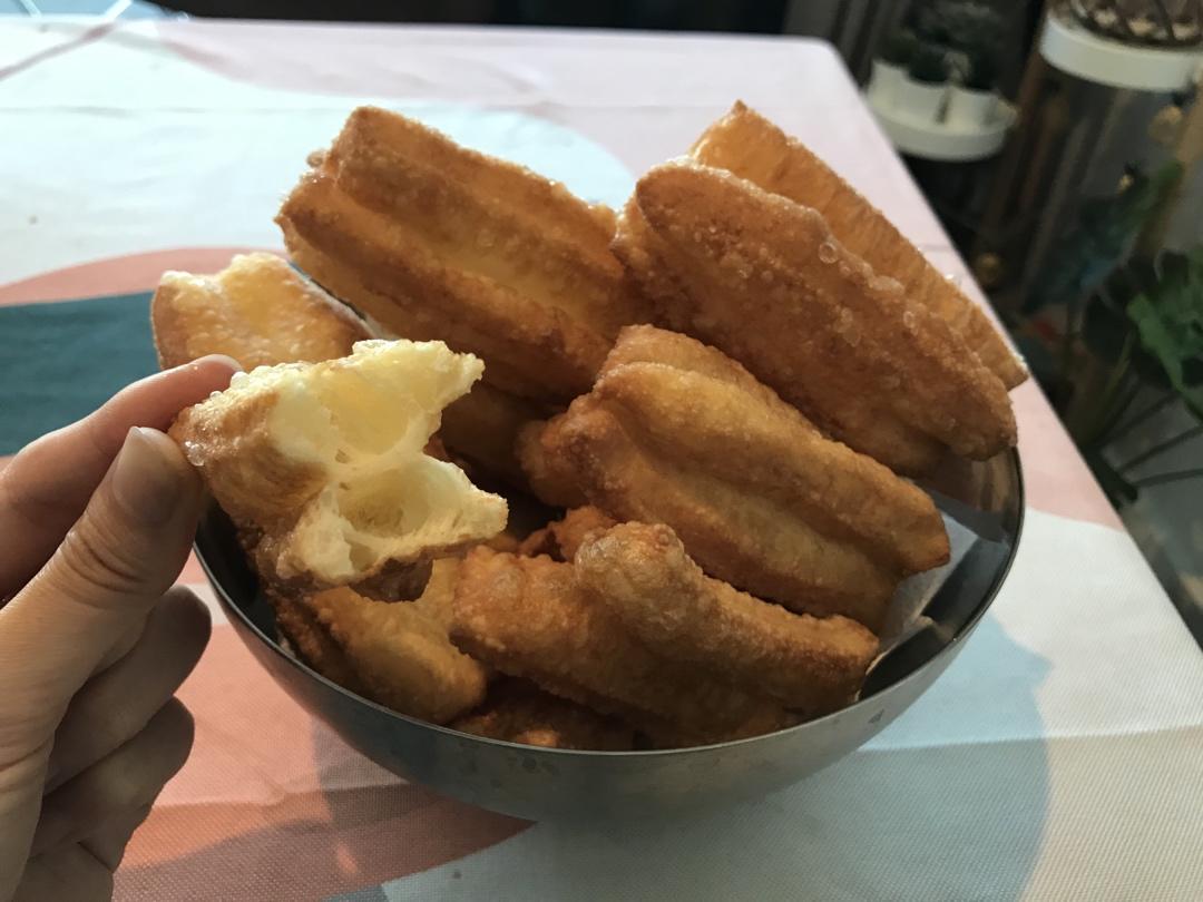 自制无泡打粉油条