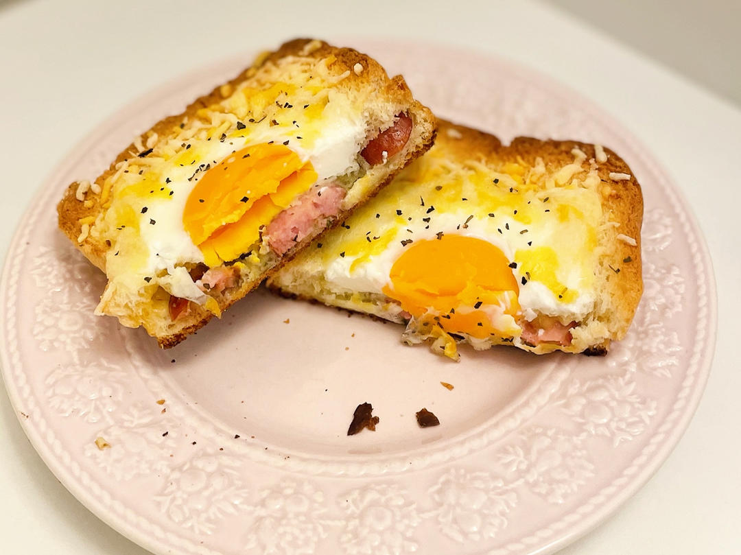 芝士鸡蛋爆浆吐司