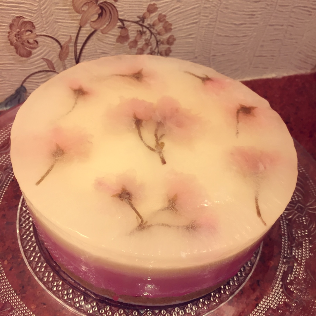 樱花渐变慕斯蛋糕（6寸）