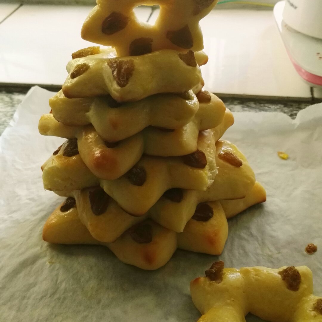 圣诞树面包