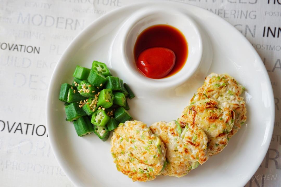 蔬菜鸡肉饼