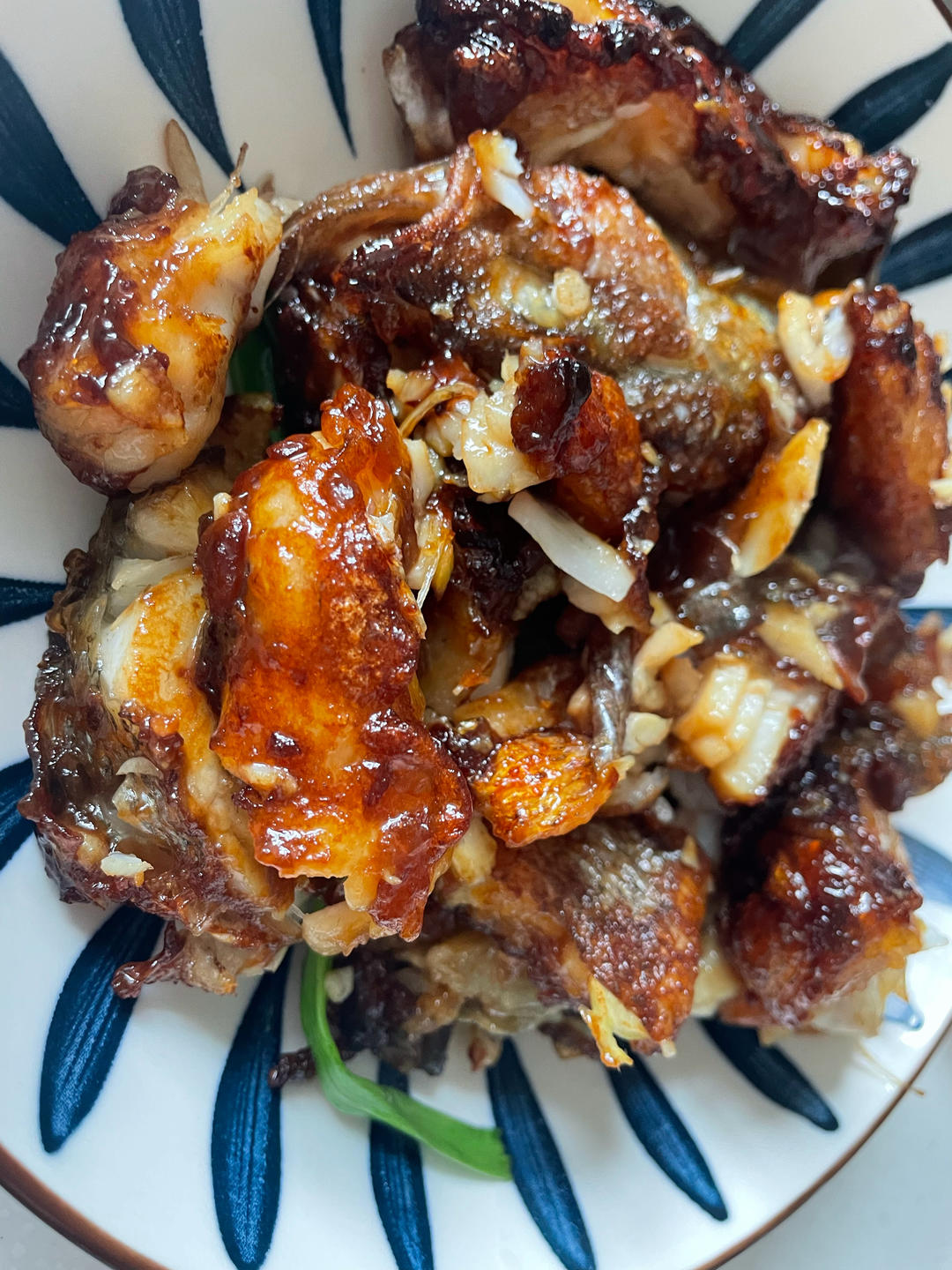葱油焗鲈鱼片
