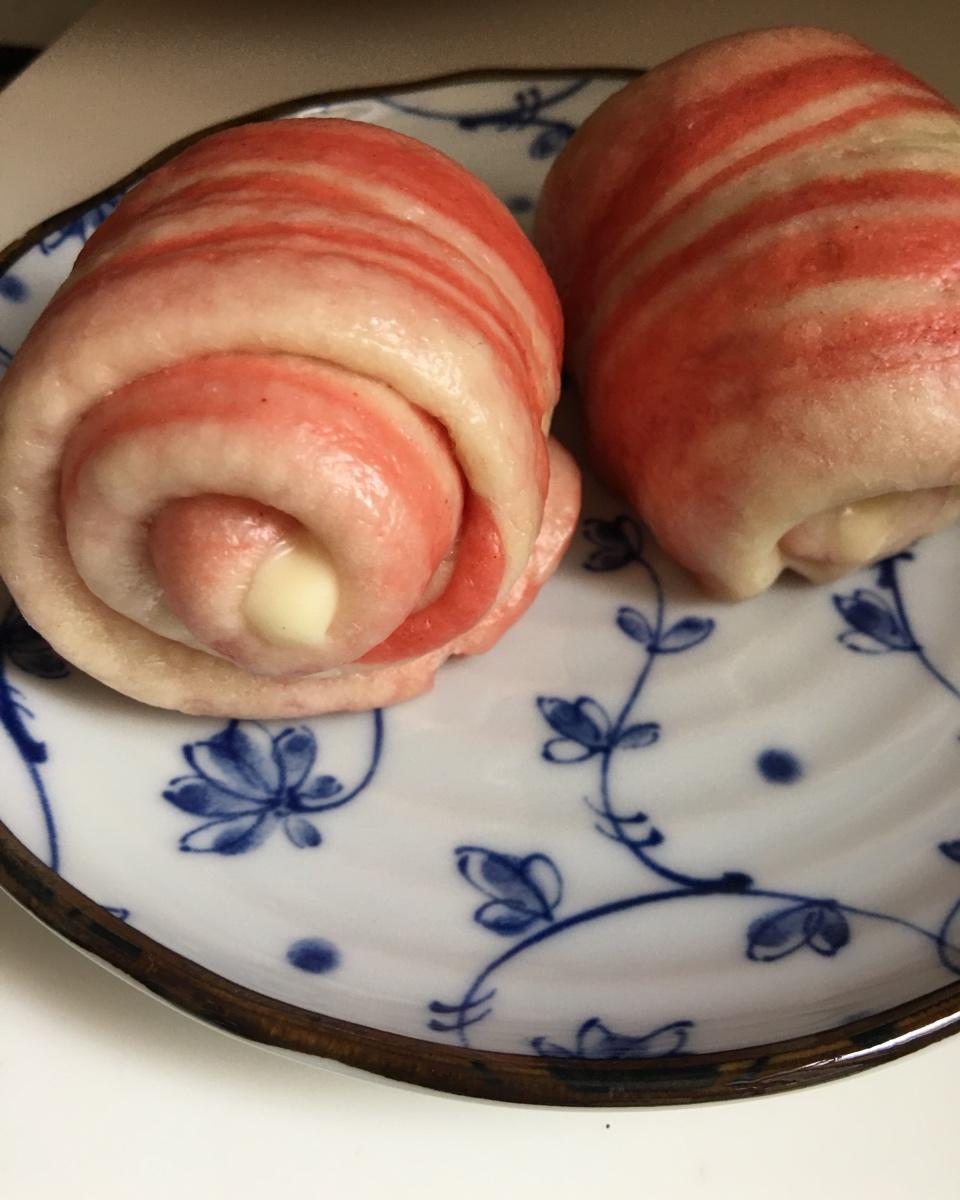 好吃的【树纹芝士馒头】超详细手揉光面馒头视频及总结