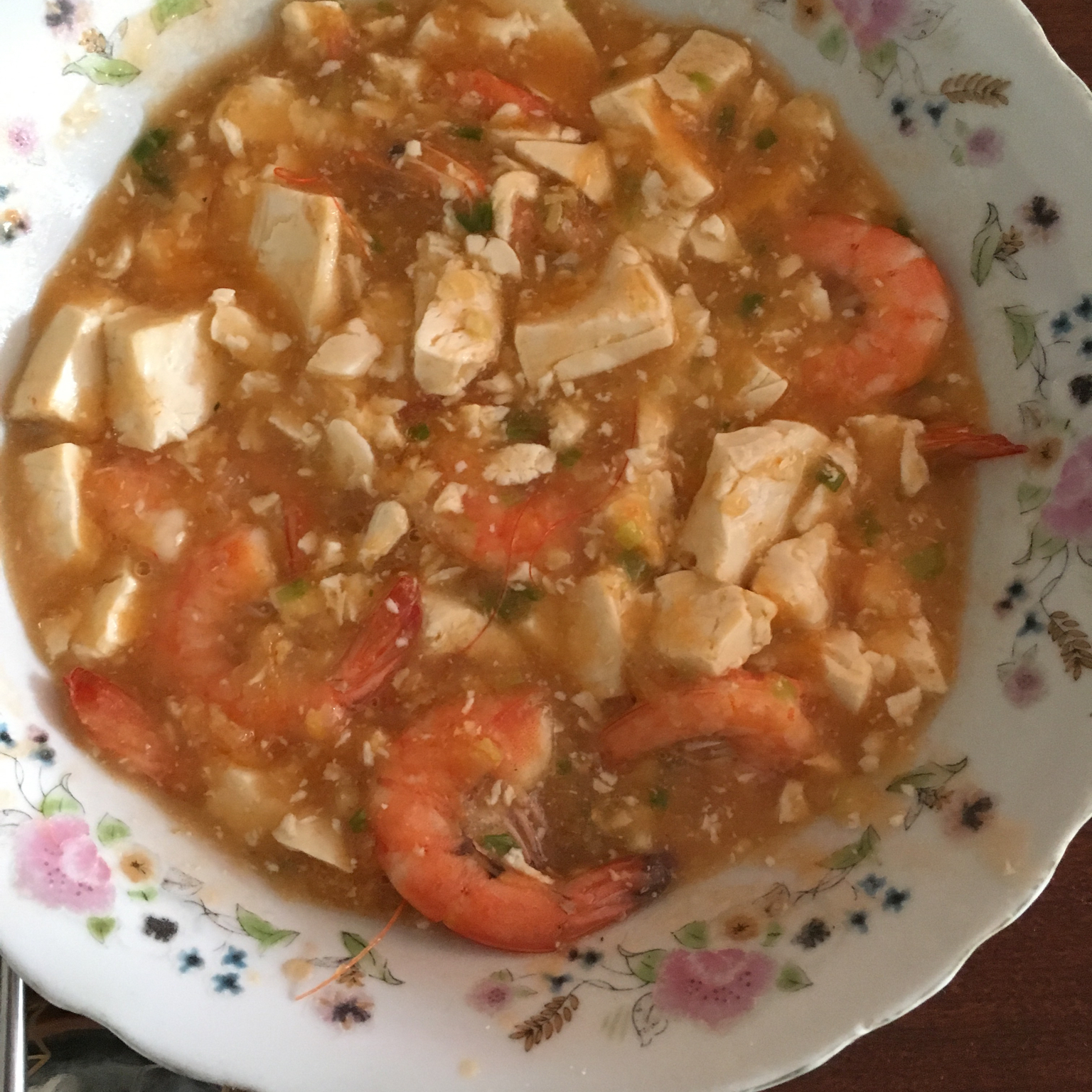 虾仁豆腐煲