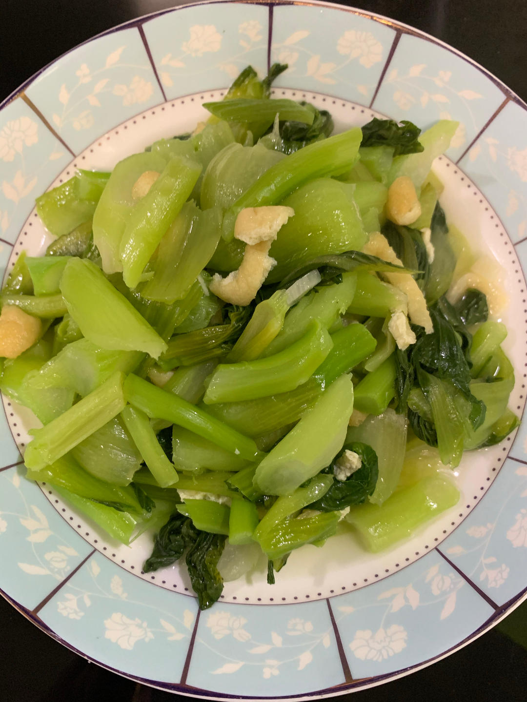 豆皮炒青菜好吃啊！