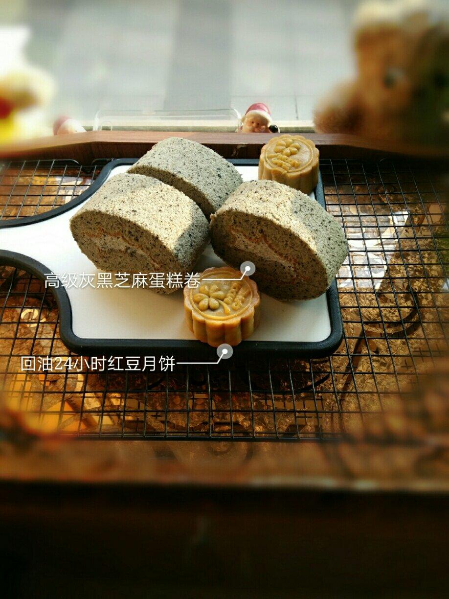 黑芝麻蛋糕卷