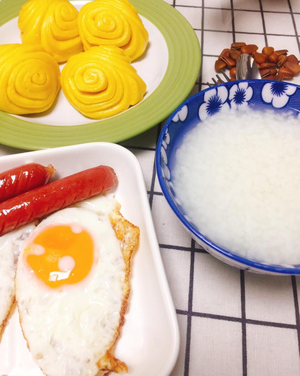 家有俩小学生的早餐