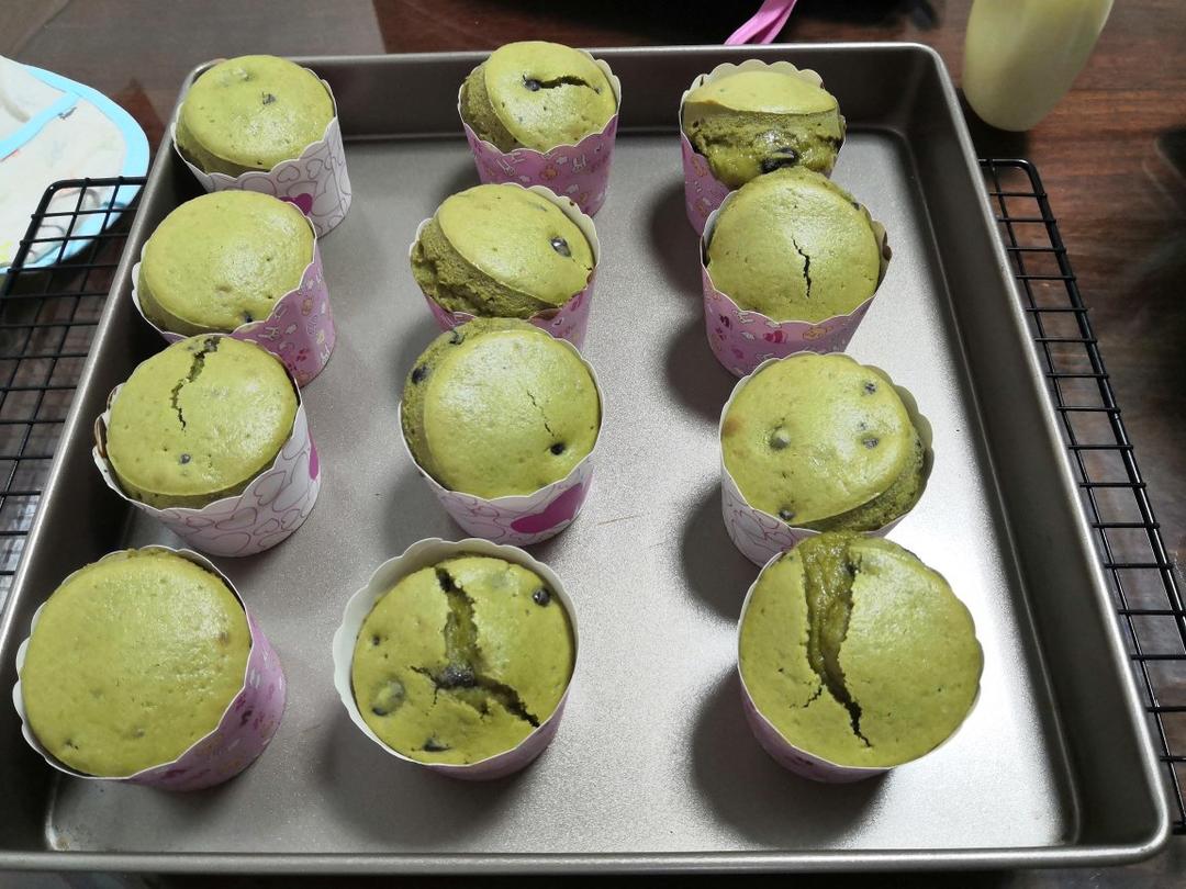 网红星巴克甜品，爆头抹茶麦芬小蛋糕