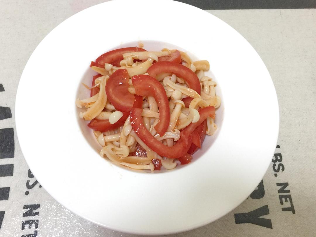 无油美味茄汁白玉菇