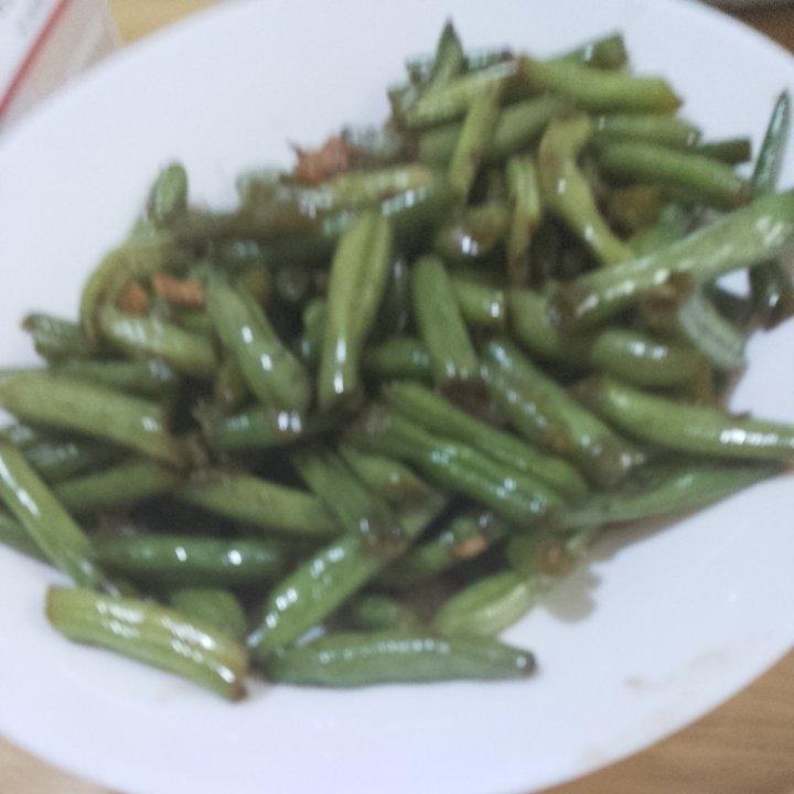 不油炸，素炒四季豆