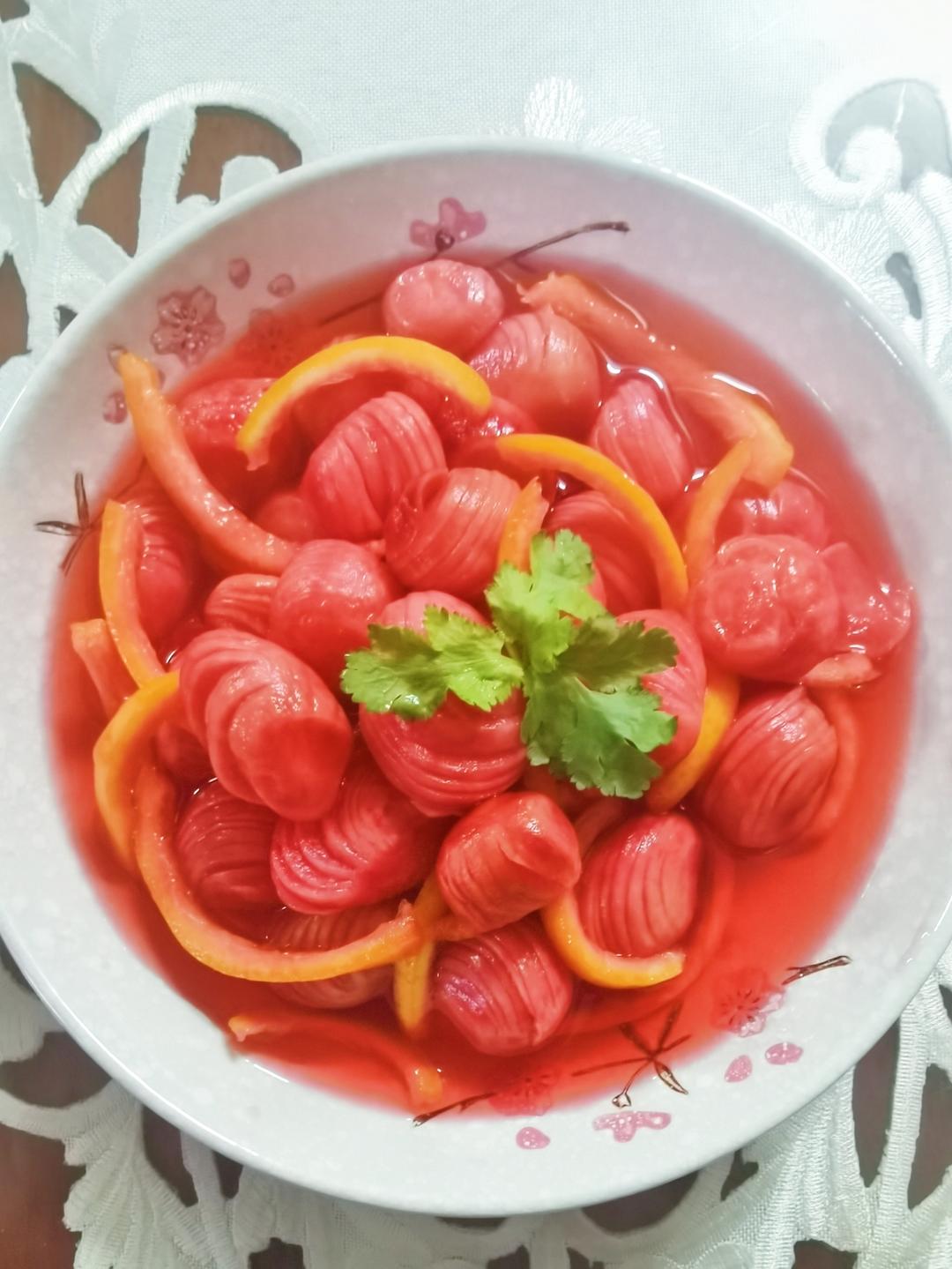 年夜饭头道菜～鸿运当头（樱桃小萝卜）