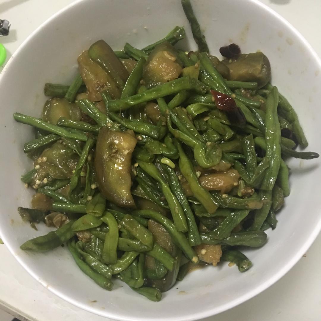 豆角烧茄子