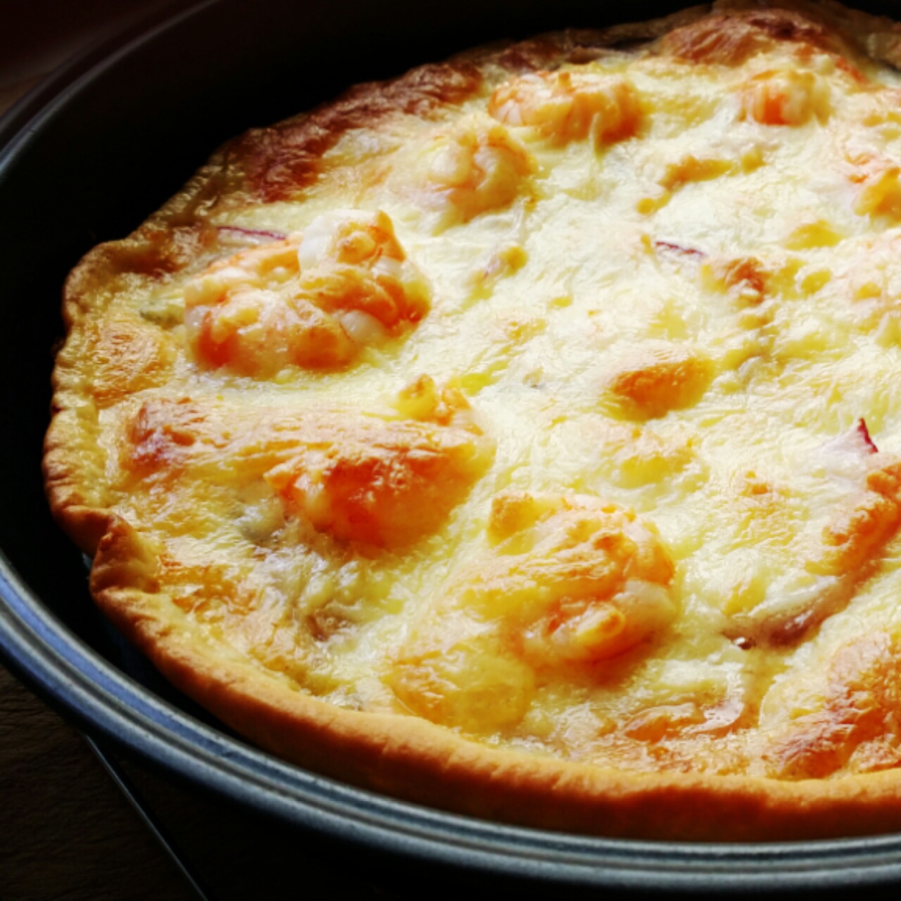 鲜虾培根薄披萨—海氏烤箱定制