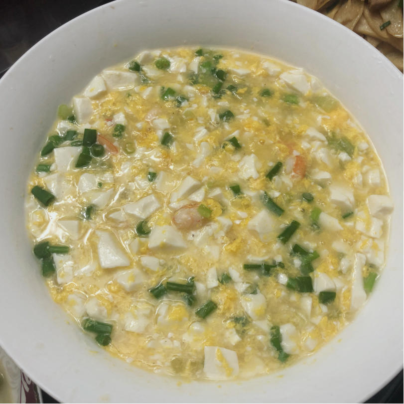 宝宝夏季开胃 鲜虾豆腐羹  清淡鲜嫩又补钙（适合一岁以上婴幼儿辅食）虾仁鸡蛋青菜羹