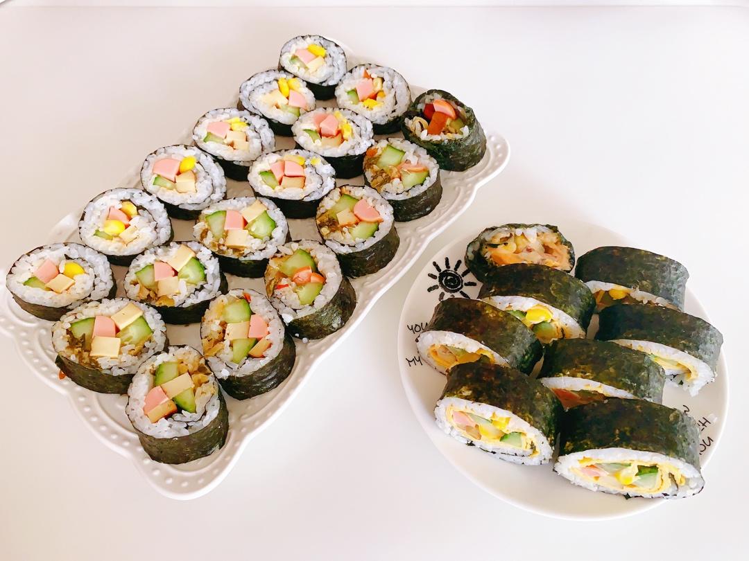 简单寿司/鸡蛋寿司/反转寿司/花样寿司/紫菜包饭