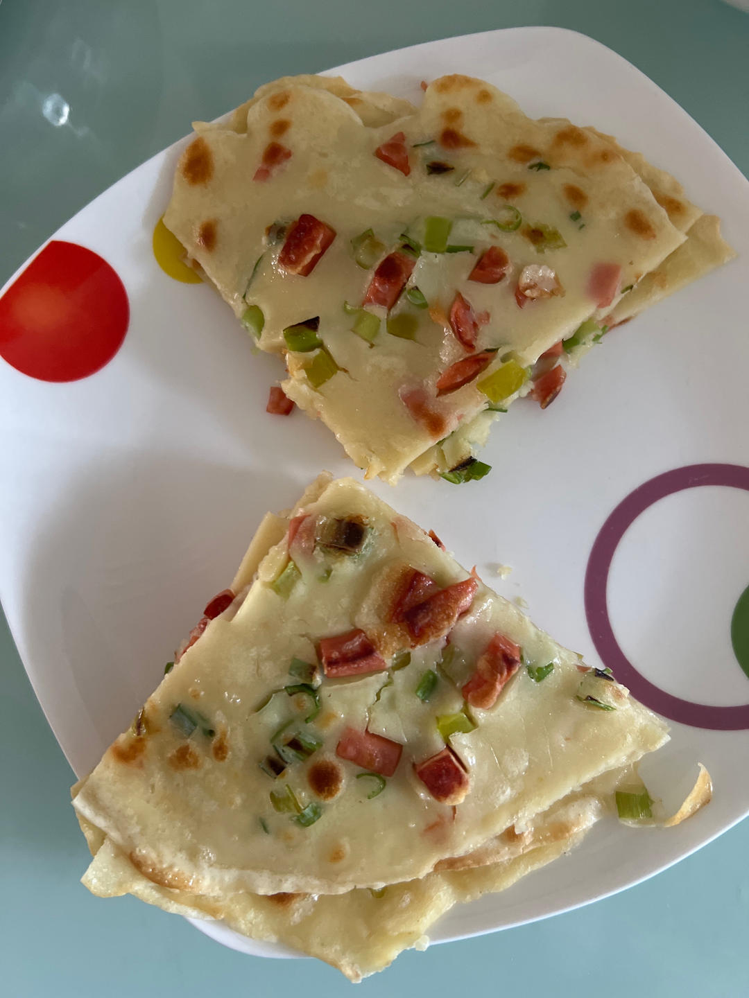 简单快手蔬菜鸡蛋煎饼