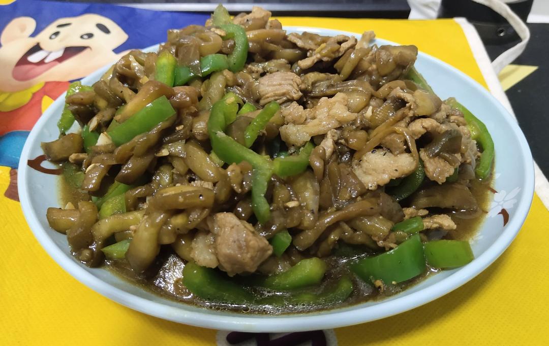 我给你做 茄子青椒炒肉吃好不好啊-19