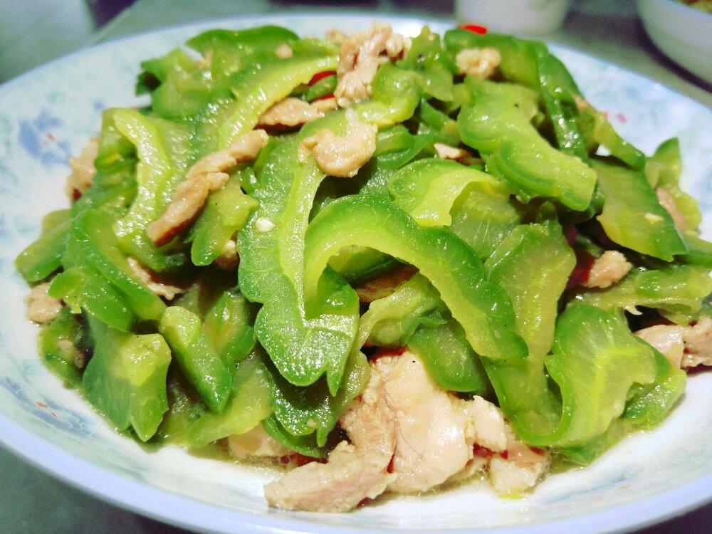 豆豉苦瓜炒肉