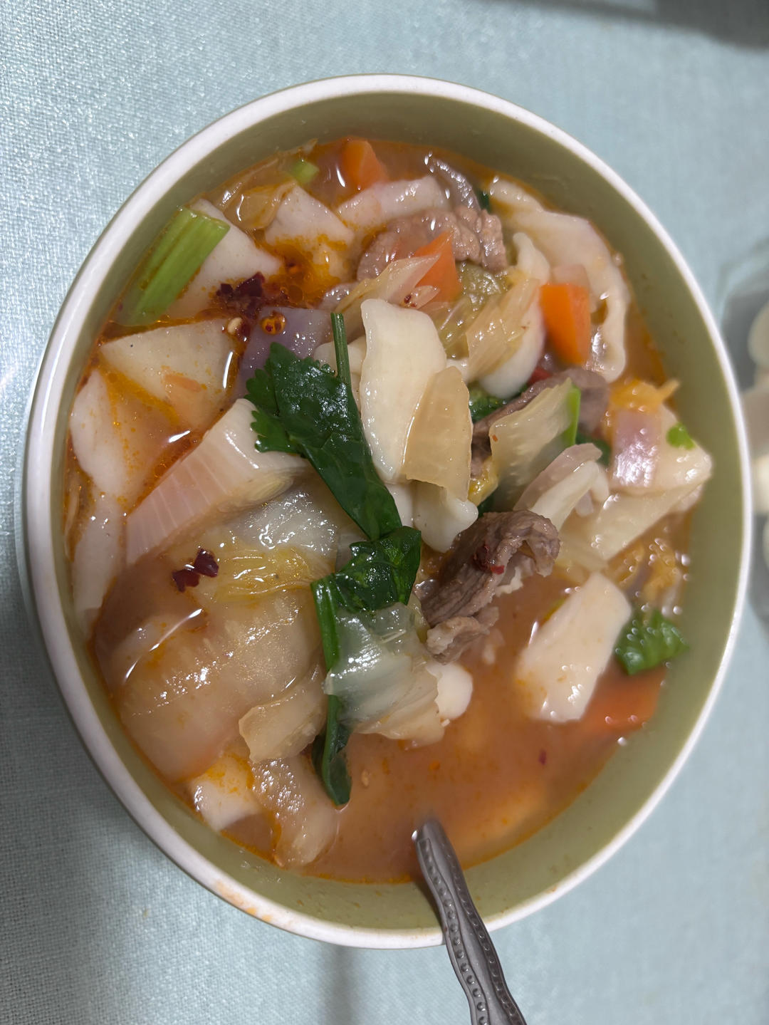 新疆汤饭（揪片子）附揪面片图解