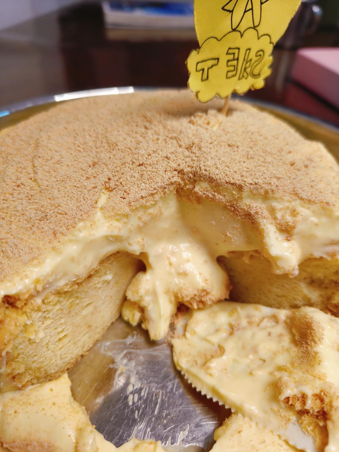 好吃到舔盘子的【白玉豆乳爆浆蛋糕】