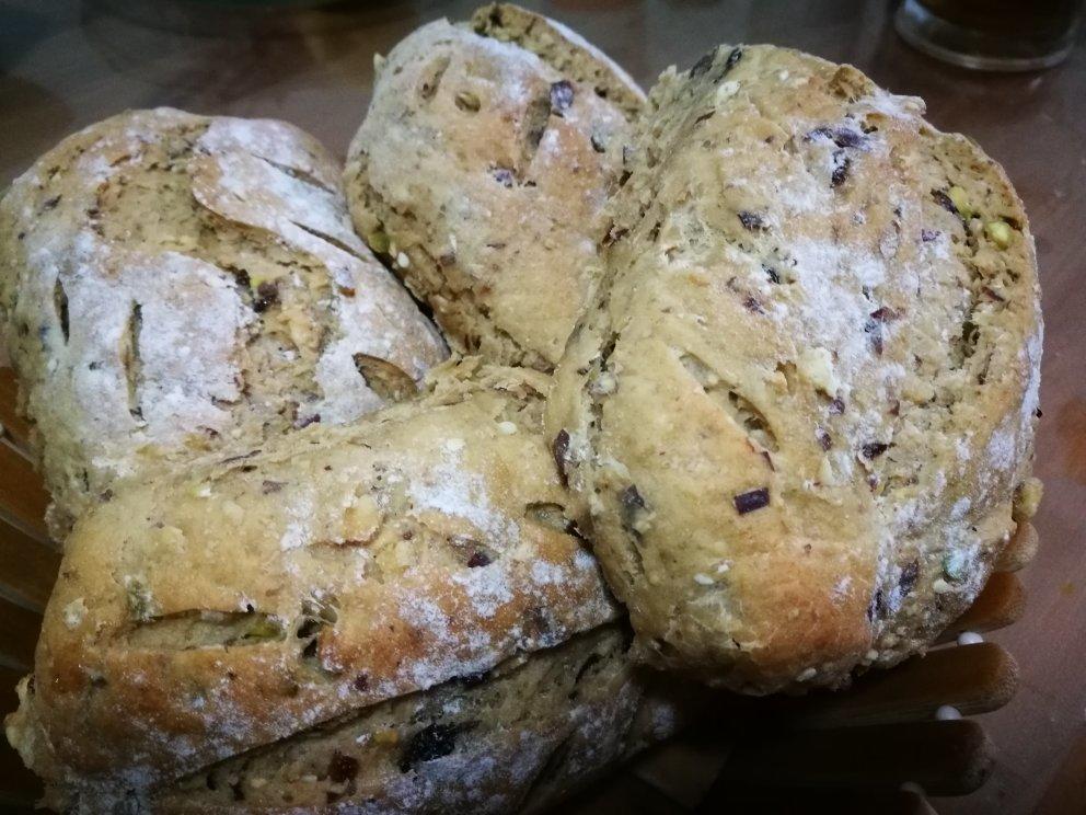 全麦核桃包～软欧包