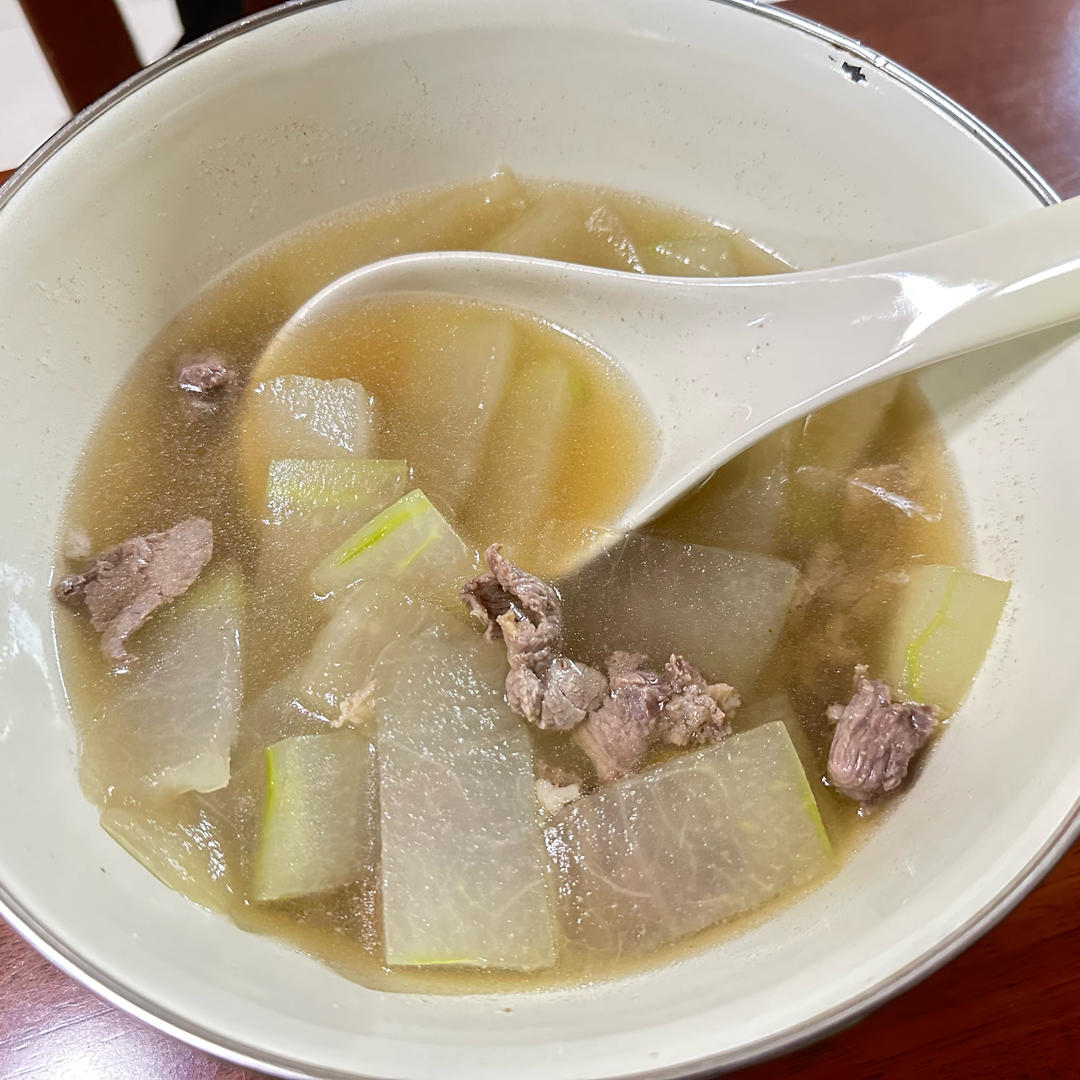 超级鲜美孩子超爱的冬瓜牛肉片汤