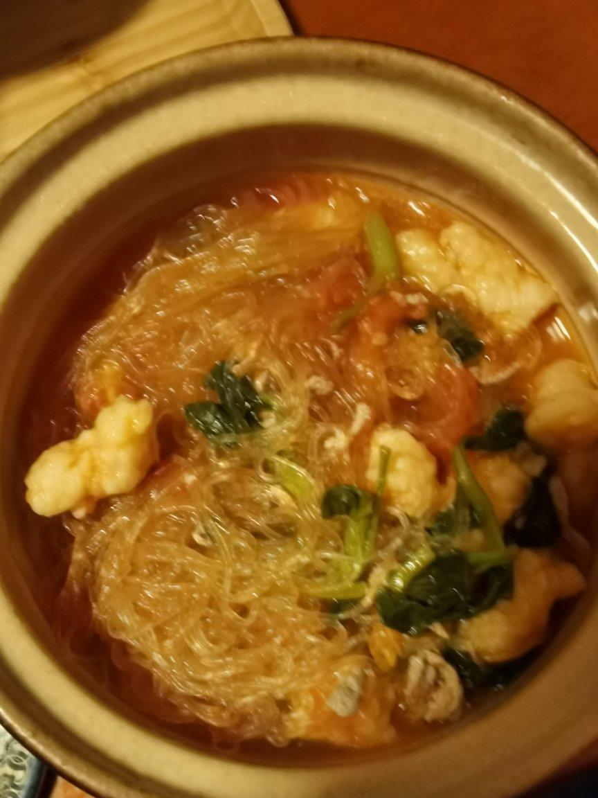 番茄虾滑粉丝煲