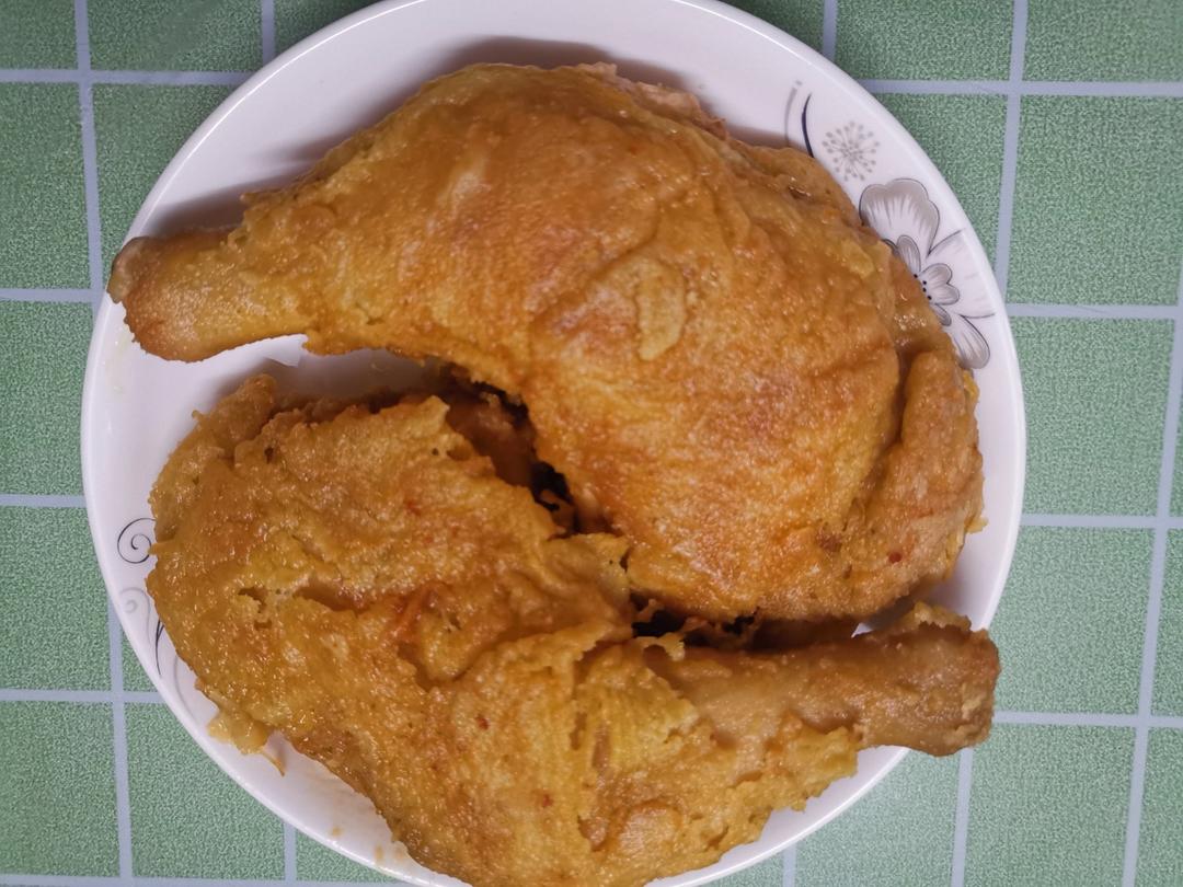 不用炸鸡粉也可以炸出酥脆炸鸡腿