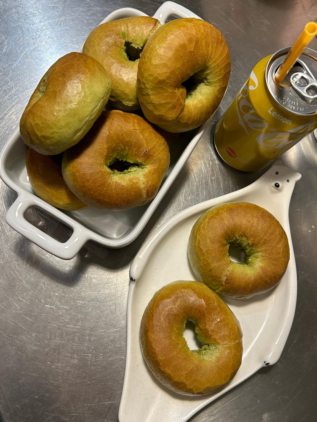 无油无糖艾草贝果（钻石纹）